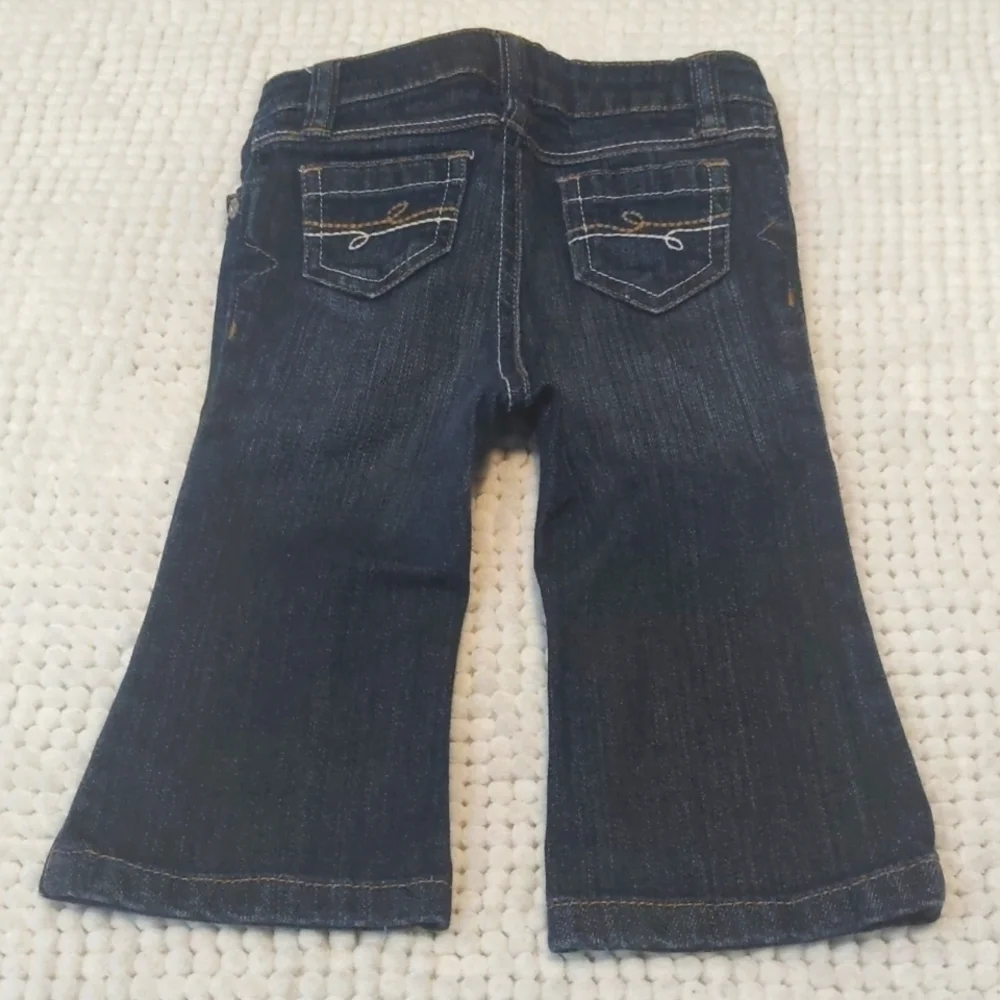Infant Bootcut Old Navy Denim Blue Bootcut Flare Jeans Size 6/12M EUC #C24